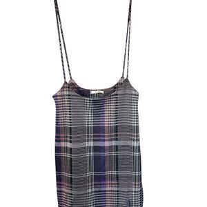 Timing Plaid Suspender Mini Dress Houndstooth New